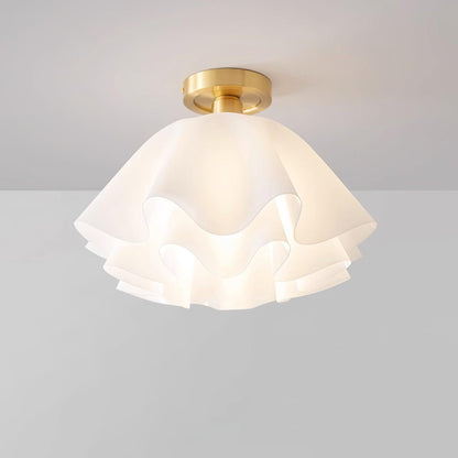 Lampa sufitowa LED z miedzi, gwint E27, do oświetlenia wnętrz