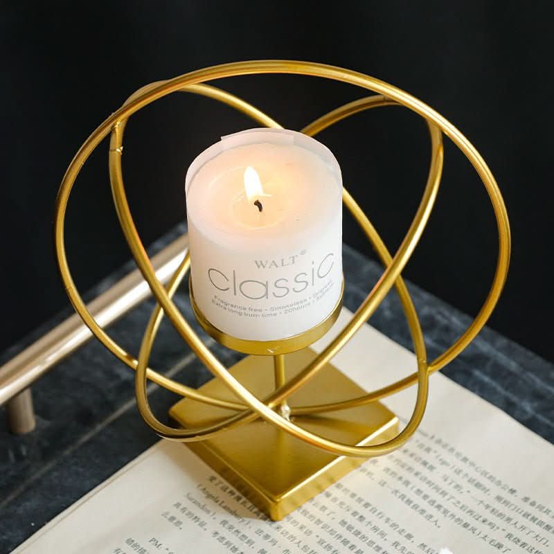 Decorative gold candlestick