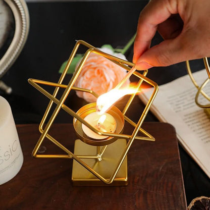 Decorative gold candlestick