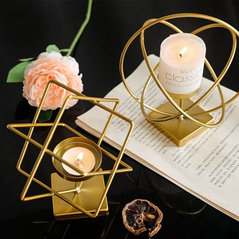 Decorative gold candlestick