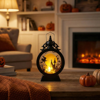 Halloweenský LED lampion