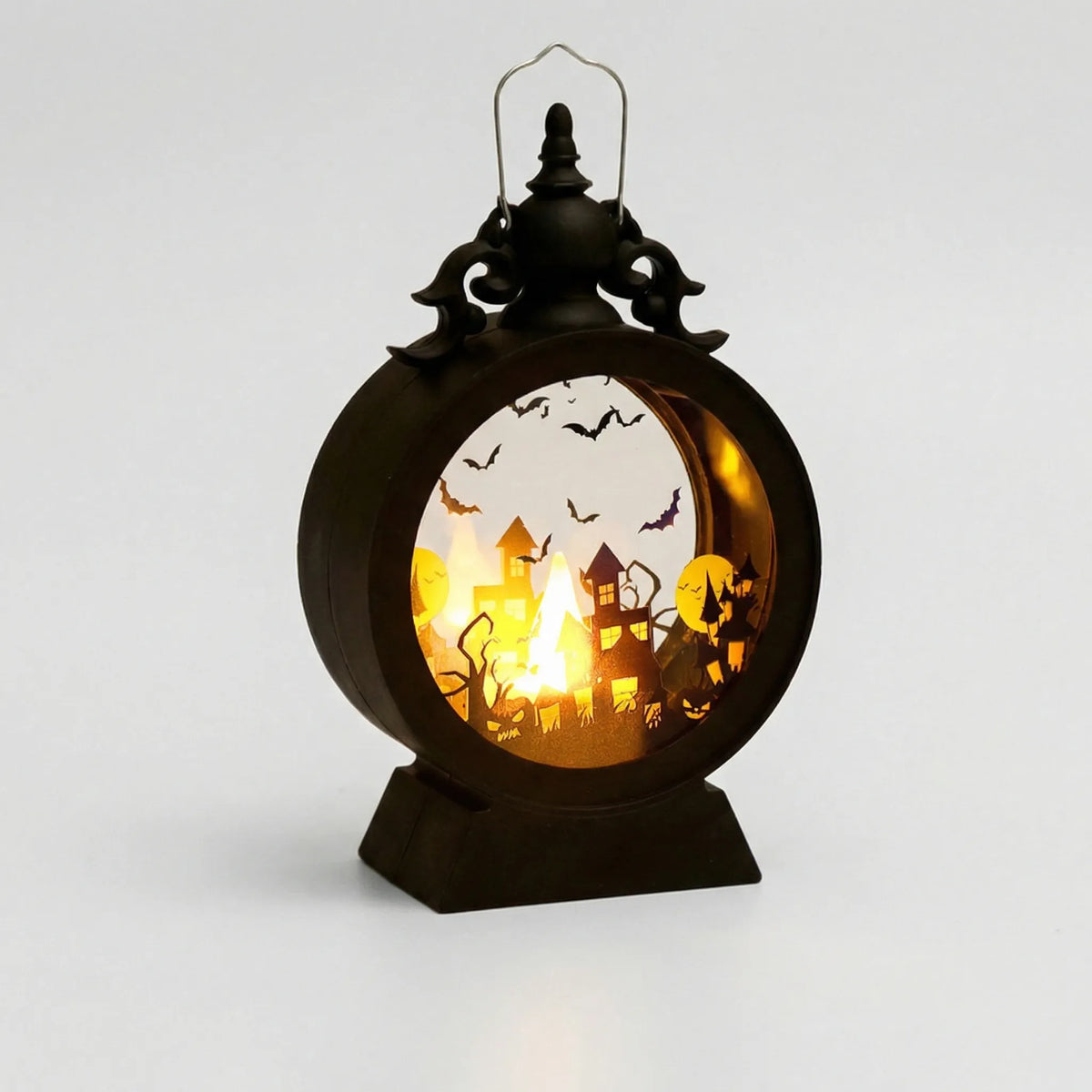 Halloweenský LED lampion