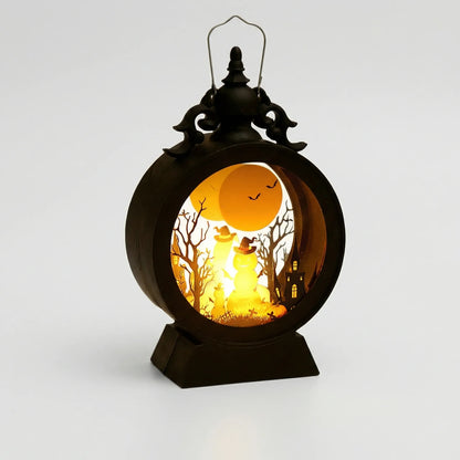 Halloweenský LED lampion