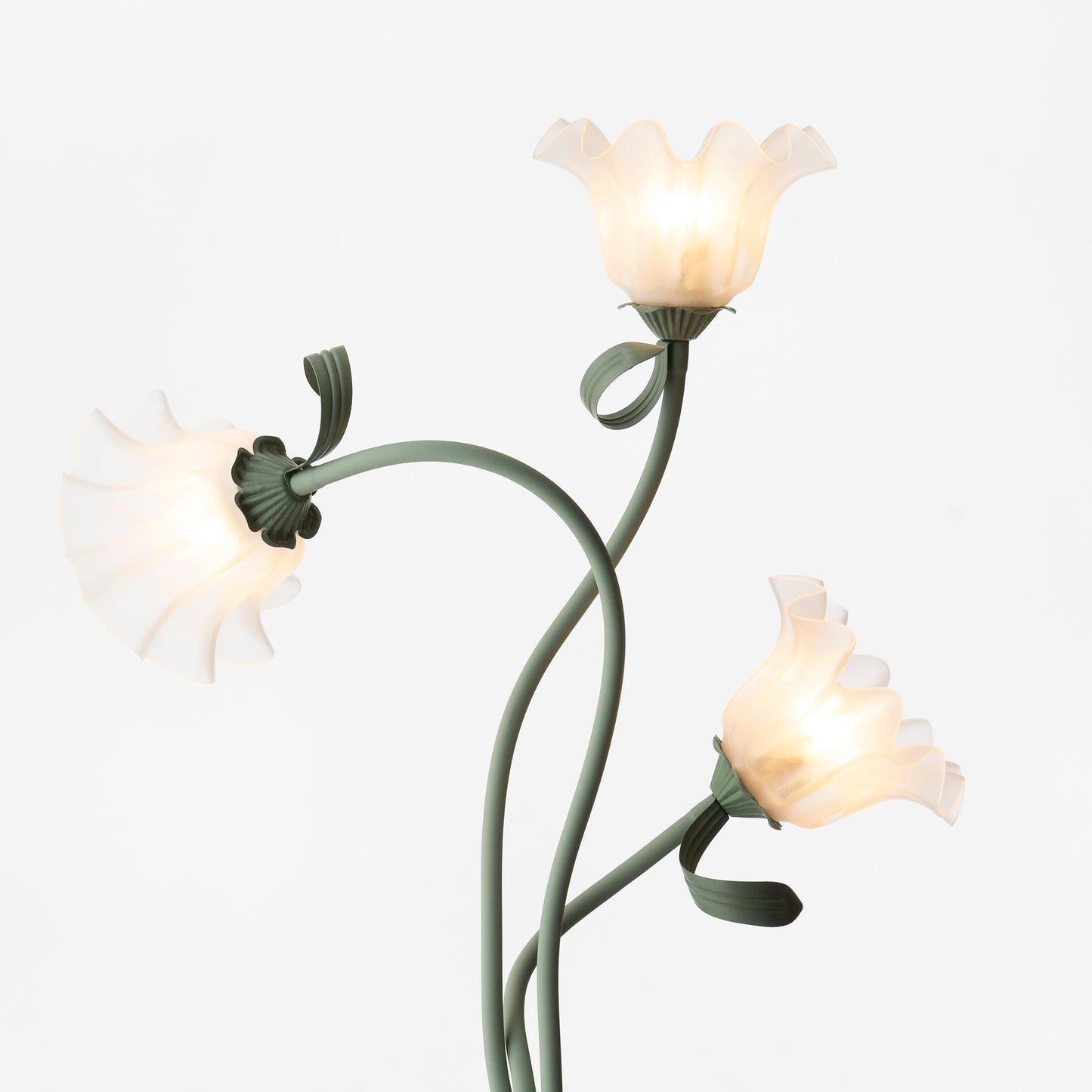 Lampa podłogowa LED E27 z motywem kwiatowym 2–3 punkty świetlne do salonu