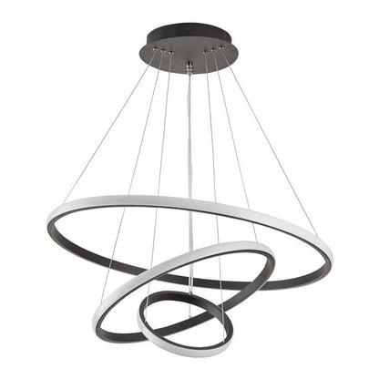 Lampa sufitowa LED z trzema pierścieniami i regulacją jasności do wnętrz