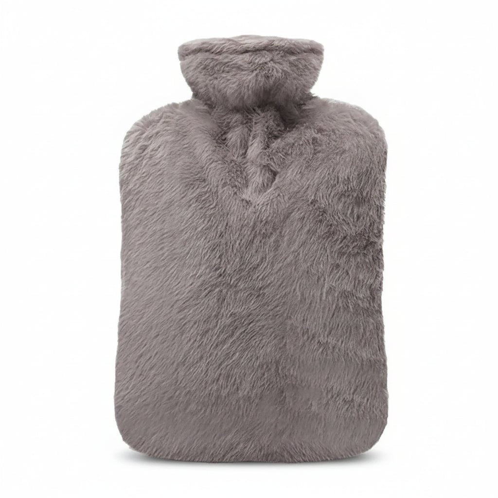 Hot-water bottle with a soft cover