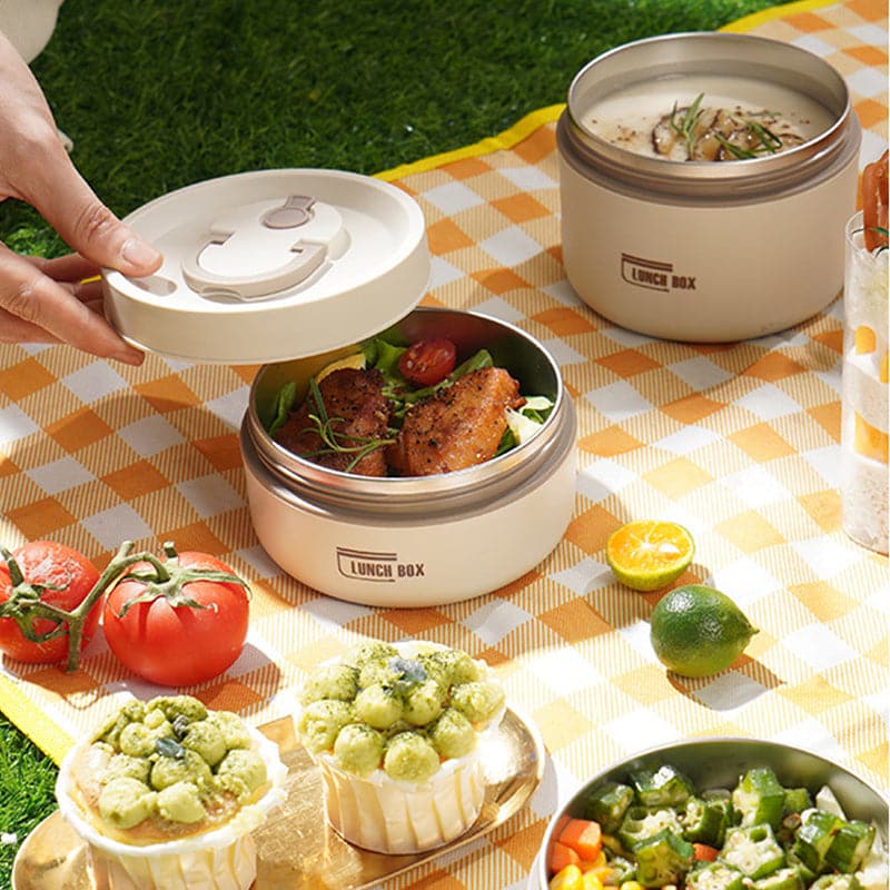Izolowany Lunchbox ze Stali Nierdzewnej z Torbą Transportową