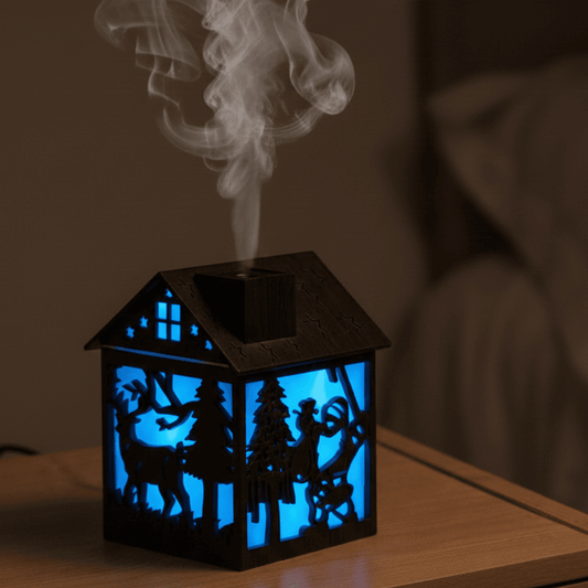 Humidifier with diffuser and lighting