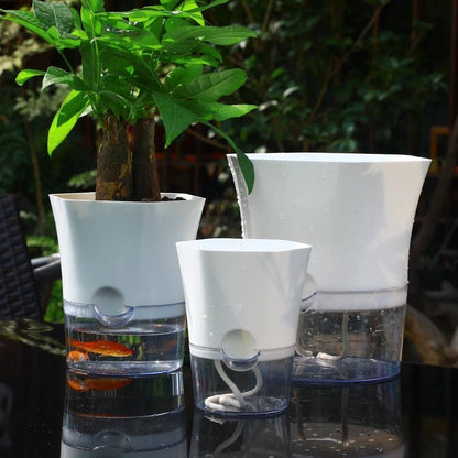 Pot autoarrosant pour l’hydroponie