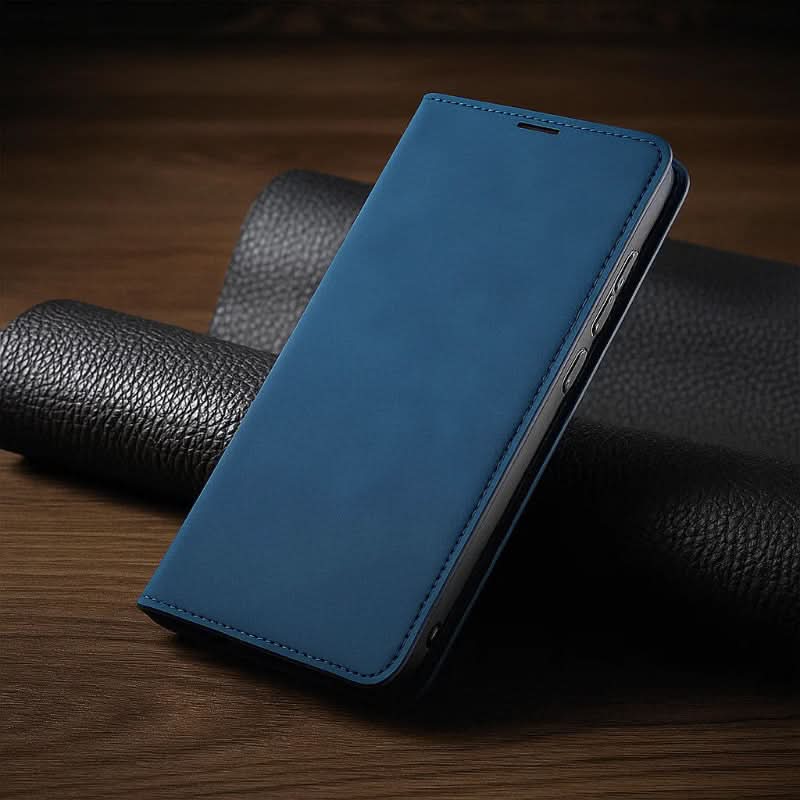 Skórzane Etui Magnetyczne do iPhone z Zapięciem Magnetycznym