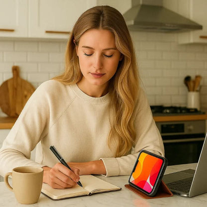 Skórzane Etui Magnetyczne do iPhone z Zapięciem Magnetycznym