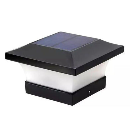 Solarna lampa ogrodowa LED z obudową metalowo-ABS i światłem ciepłym białym