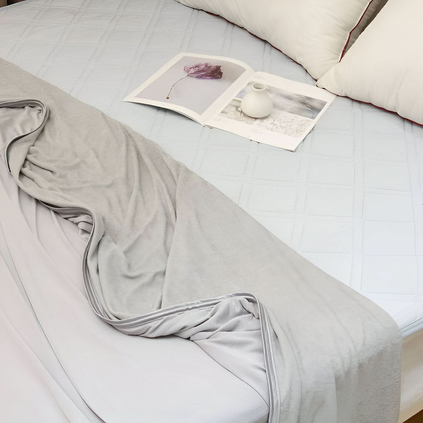 Cooling fiber blanket