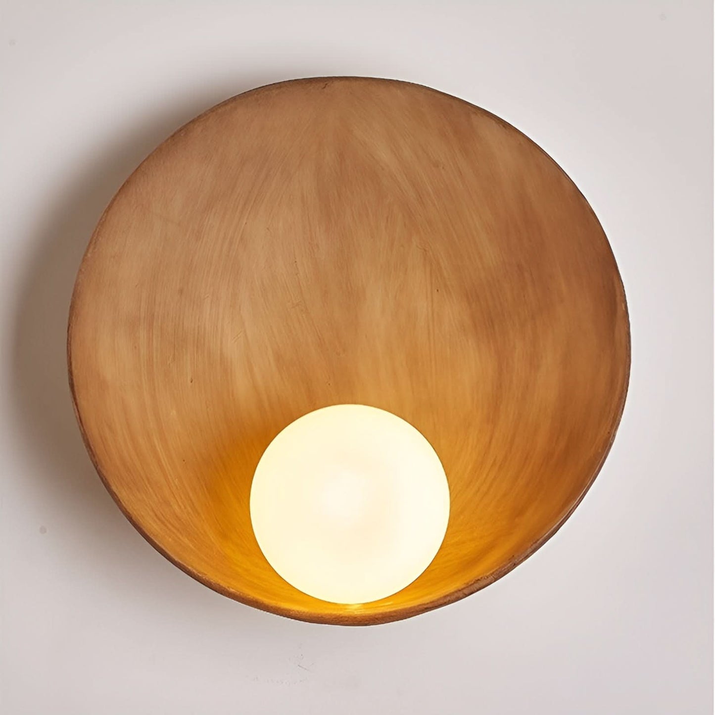 Lampa ścienna o zaokrąglonej formie