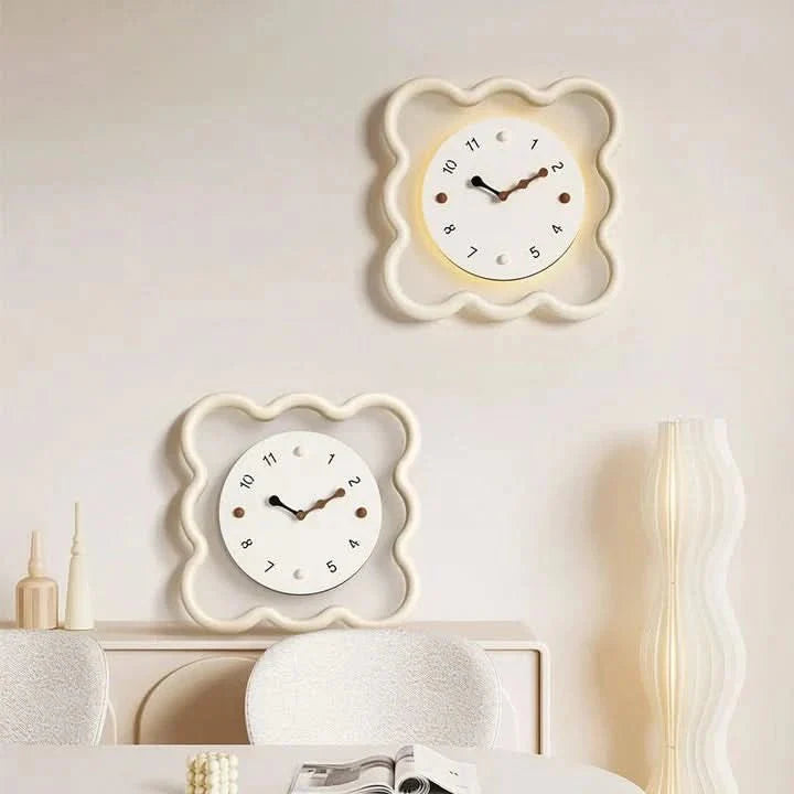 Horloge murale motif guimauve