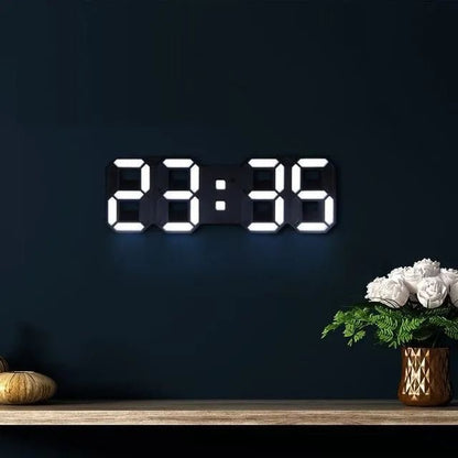 Zegar LED 3D ścienny lub stołowy