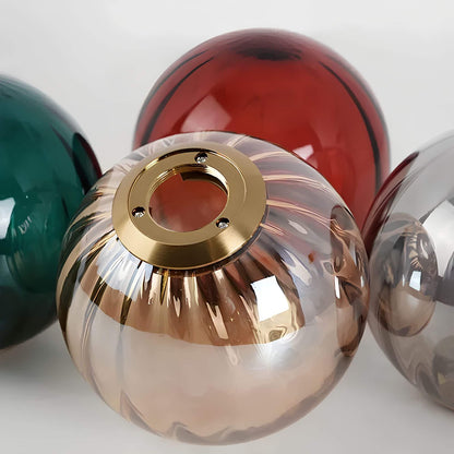 Suspension boule en verre
