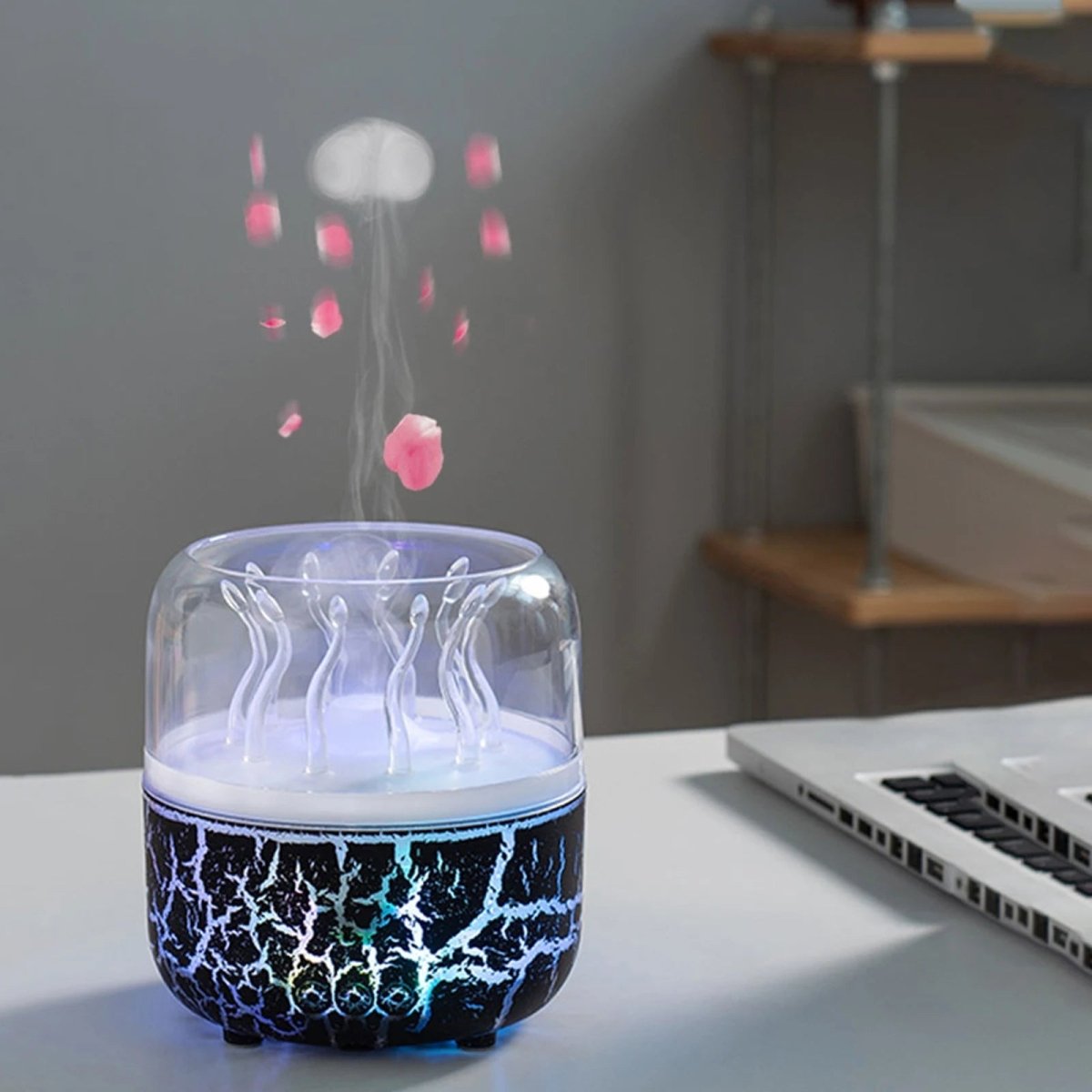 Humidificateur méduse avec télécommande
