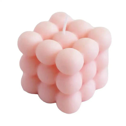 Scented cube-shaped candle