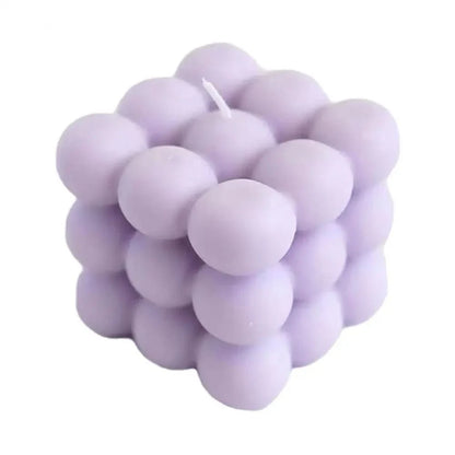 Scented cube-shaped candle