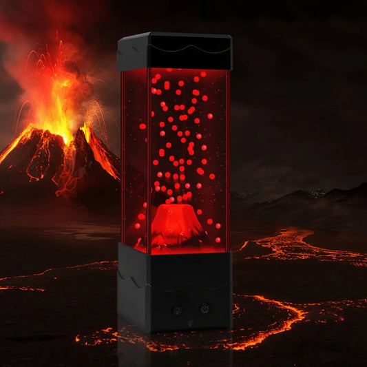 Lampe LED volcan avec 7 couleurs