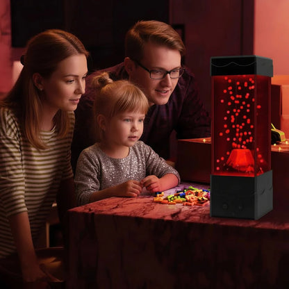 Lampa LED Wulkan z 7 Kolorami i Zasilaniem USB do Dekoracyjnego Oświetlenia