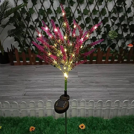Solarna Lampa LED w Kształcie Lawendy do Ogrodu, Tarasu i Ścieżek