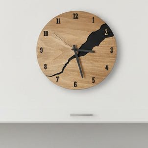 Drewniany Zegar Ścienny 30 cm w Stylu Nowoczesnym
