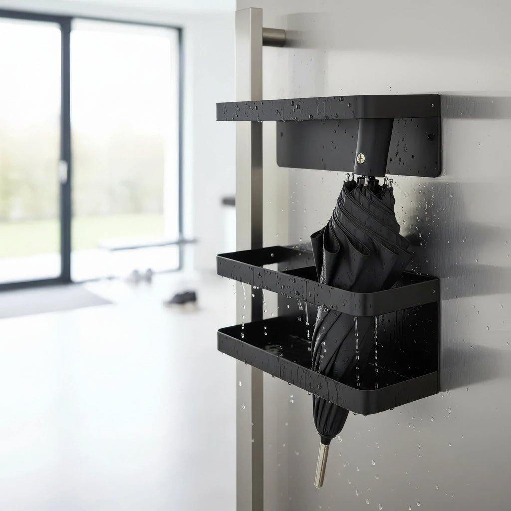 Umbrella stand with a drip tray