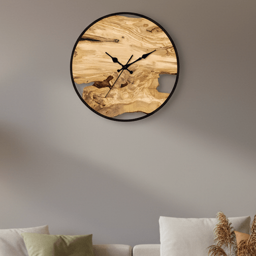 Horloge murale transparente en acrylique de 30 cm