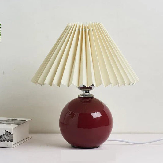 Lampe de table avec abat-jour en tissu