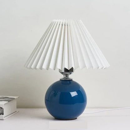 Lampa Stołowa z Tkaninowym Abażurem i Gwintem E27 do Sypialni i Salonu