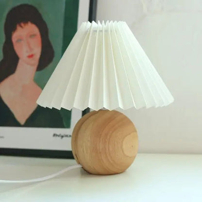 Lampa Stołowa z Tkaninowym Abażurem i Gwintem E27 do Sypialni i Salonu