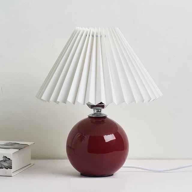 Lampa Stołowa z Tkaninowym Abażurem i Gwintem E27 do Sypialni i Salonu