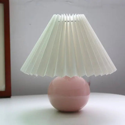 Lampa Stołowa z Tkaninowym Abażurem i Gwintem E27 do Sypialni i Salonu
