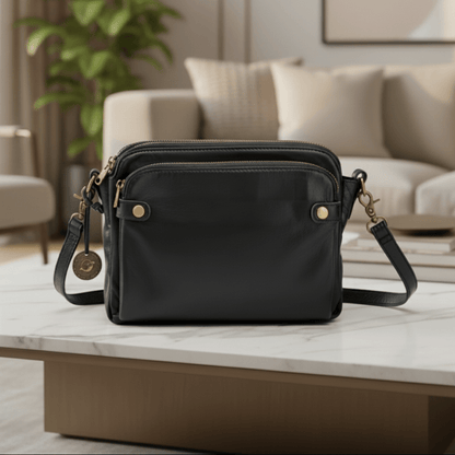 Damska Torebka Crossbody z Regulowanym Paskiem i Zamkiem Błyskawicznym