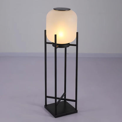 Solarna lampa stojąca LED do ogrodu ze stali nierdzewnej i szkła z automatycznym włączaniem nocnym