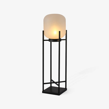 Solarna lampa stojąca LED do ogrodu ze stali nierdzewnej i szkła z automatycznym włączaniem nocnym