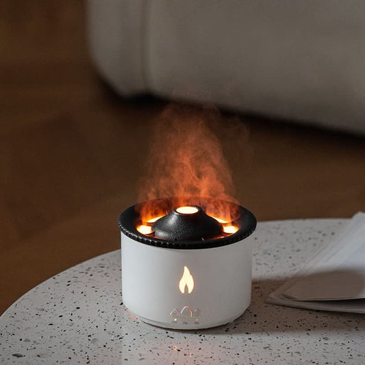 Humidifier with a flame effect