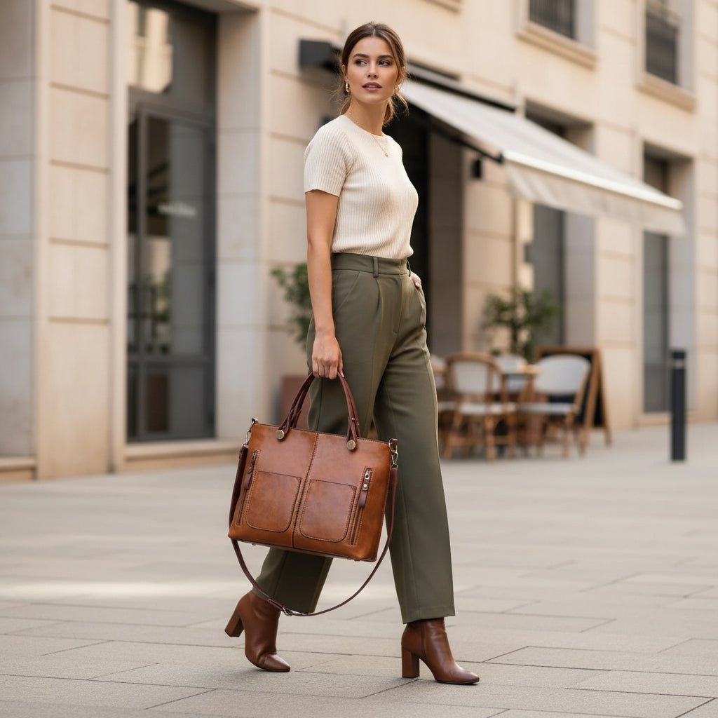 Damska Torebka Crossbody z Regulowanym Paskiem i Magnetycznym Zapięciem