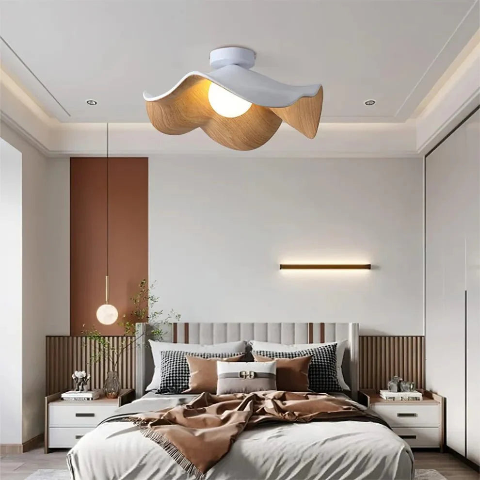Lampa sufitowa z żywicy i metalu, gniazdo G9, do oświetlenia wnętrz