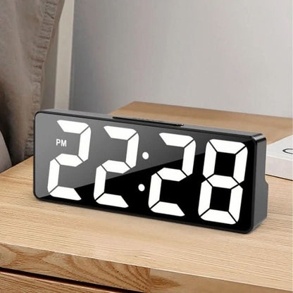 LED alarm clock with thermometer