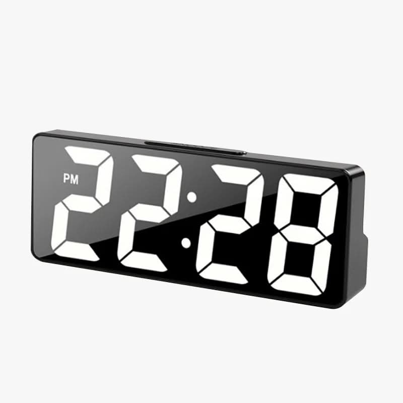 LED alarm clock with thermometer