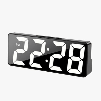 LED alarm clock with thermometer