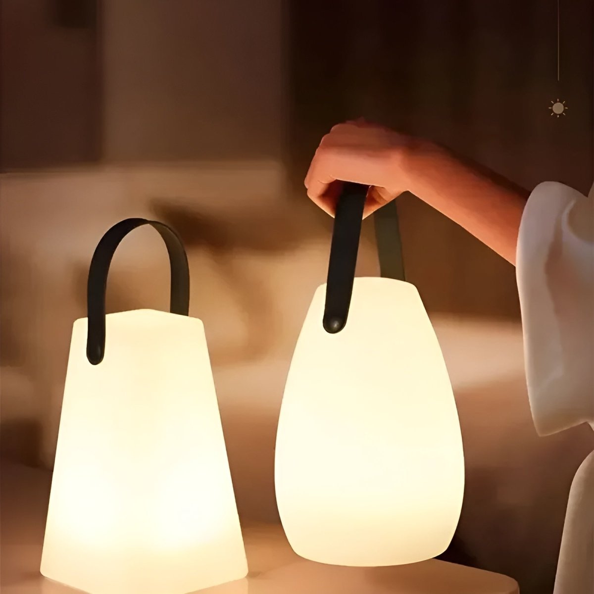Bezprzewodowa Lampa Stołowa LED z 16 Kolorami, Sterowaniem Pilotem i Ładowaniem USB