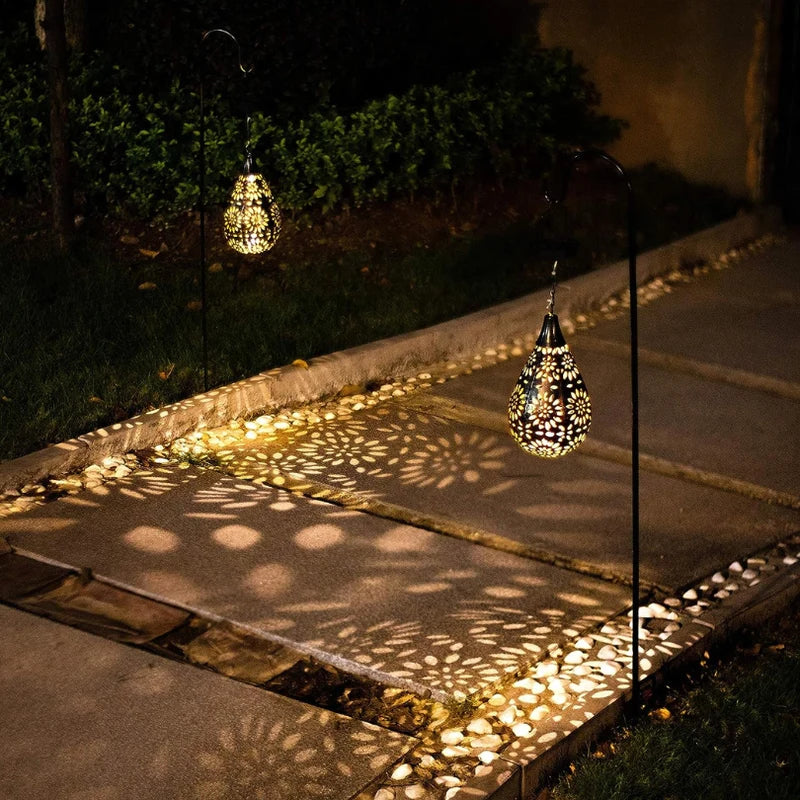 Lampe solaire suspendue