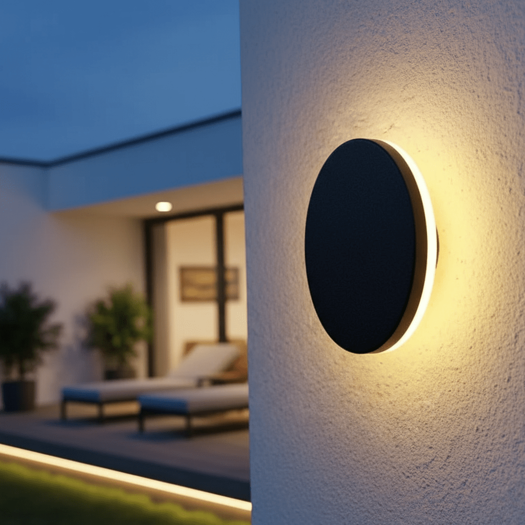 Lampa ścienna LED IP65 z wyborem barwy