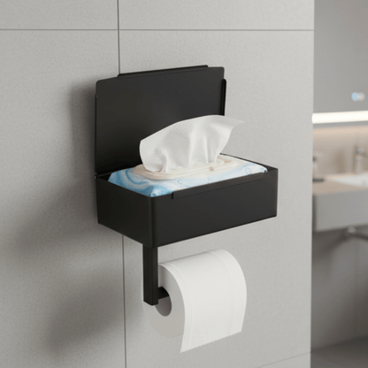 Porte-papier toilette avec étagère