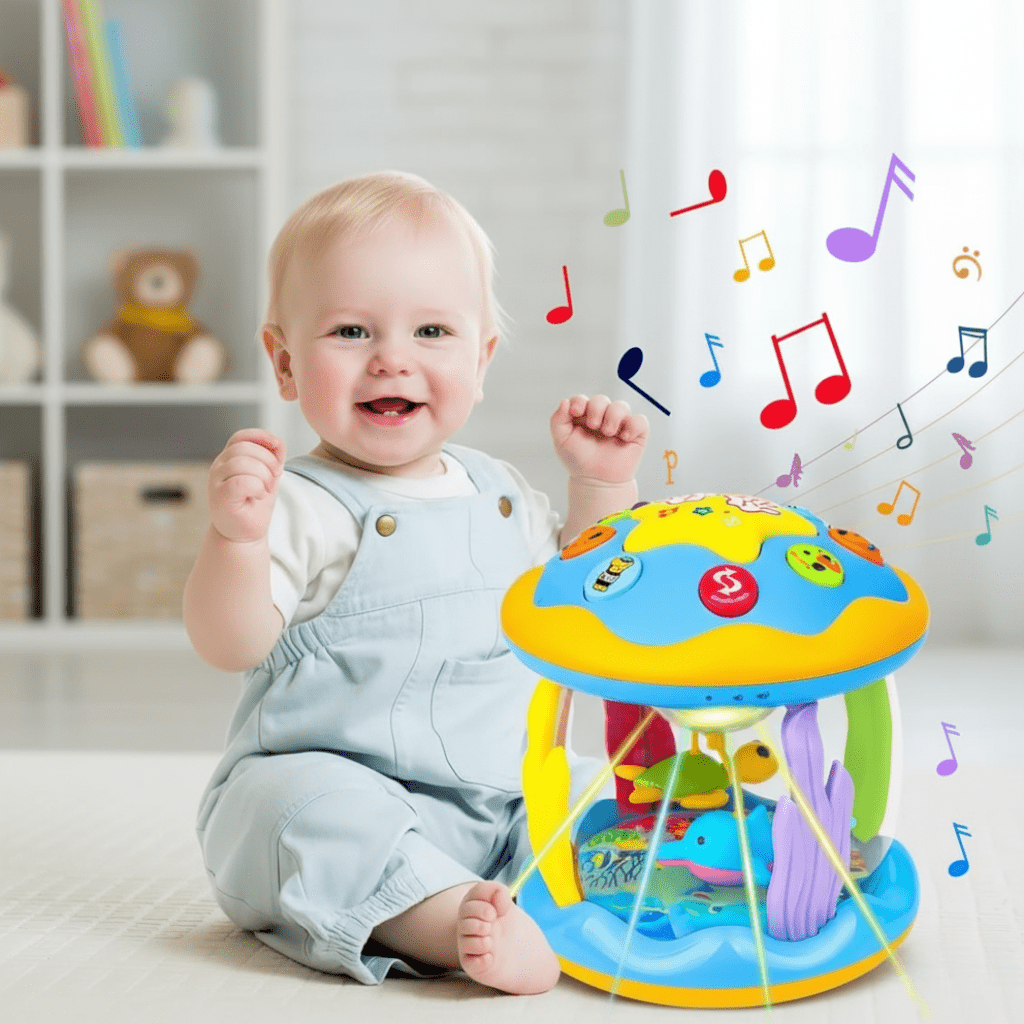 Musicalna Karuzela dla Niemowląt z Efektami Świetlnymi i Dźwiękowymi