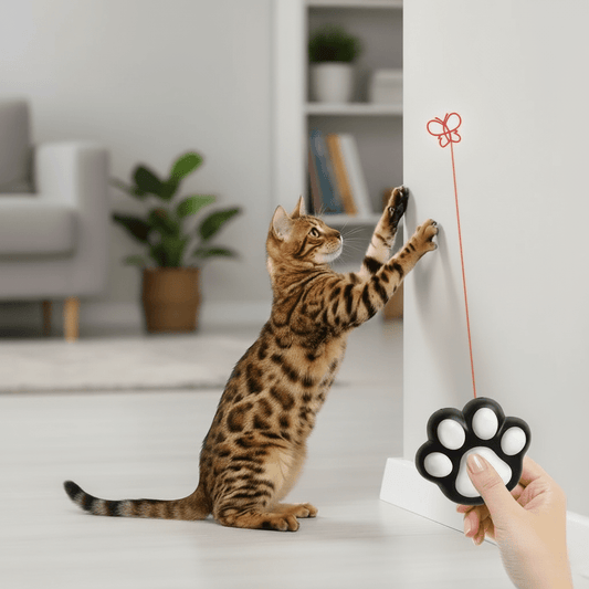 Laser cat toy with a timer